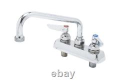 T&S Brass B-2491 Workboard Faucet, Deck Mount, 4-Inch Centers, 8-Inch Swing