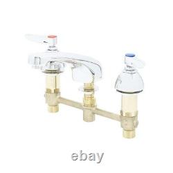 T&S Brass B-2990 Lavatory Faucet, Concealed Body, 8 Centers, Cast Basin Spout