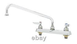T&S Brass T&S Brass B-1123 Workboard Faucet, Deck Mount, 8 Centers, 12 S