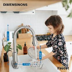 Touchless Kitchen Faucet with Pull down Sprayer, Brushed Nickel Faucet for Kitch