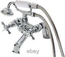 Tub Faucet with Hand Shower Polished Chrome by Kingston Brass