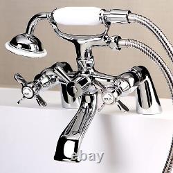 Tub Faucet with Hand Shower Polished Chrome by Kingston Brass
