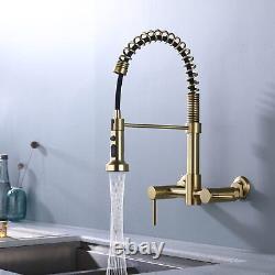 Wall Mount Kitchen Faucet, 8 Inch Center Wall Mount Kitchen Sink