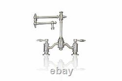 Watermark Fixtures 20-WMF-PC-DMB-8SS Chrome Plated Brass 8-Inch On Center Dual