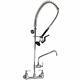Yg Commercial Sink Kitchen Faucet Pull Down Pre-rinse Sprayer 8'' Center Wall