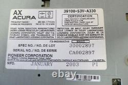 01 02 03 04 Acura MDX Audio Radio Cassette Disc 6 CD Changer Player Bose Oem