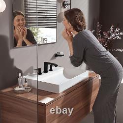 Hansgrohe 75033 Vivenis 1.2 GPM Robinet de salle de bain à trois trous en nickel