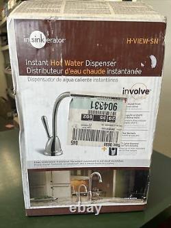 Insinkerator H-view-sn Distributeur Instantané D'eau Chaude Robinet Et Réservoir Satin Nickel