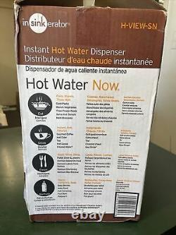 Insinkerator H-view-sn Distributeur Instantané D'eau Chaude Robinet Et Réservoir Satin Nickel