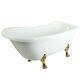 Kingston Brass Vt7de672826c2 67-inch Acrylique Claw Foot Slipper Tub Avec 7-inc