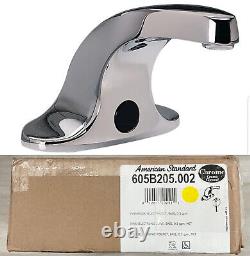 Norme américaine 605B. 205.002 Robinet de salle de bain électronique monté sur pont en chrome