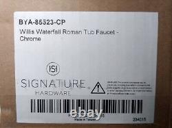 Robinet de baignoire romain à cascade Willis de Signature Hardware BYA-85523-CP Couleur Chrome