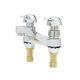 Robinet De Comptage T&s Brass B-0831-02vr Montage Sur Pont 4 Centres 0,5 Gpm Chrome Neuf