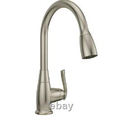 Robinet de cuisine à bec rétractable Proflo Pfxc8012zbn Faywood, nickel brossé (neuf)