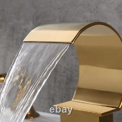 Robinet de lavabo à 3 trous avec poignées double levier Weibath Waterfall