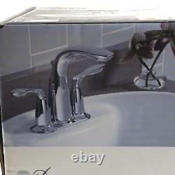 Robinet de lavabo à 4 centres KOHLER Cavata R1918-4D-CP en chrome poli NEUF