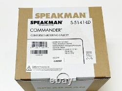 Robinet de salle de bain Speakman Commander S-5141-LD Easy-Push 0,5 GPM avec bec verseur chromé